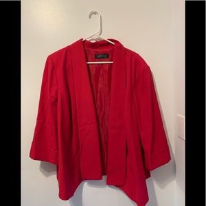 Kasper Blazer Pink 24w Plus Size Bright Pink